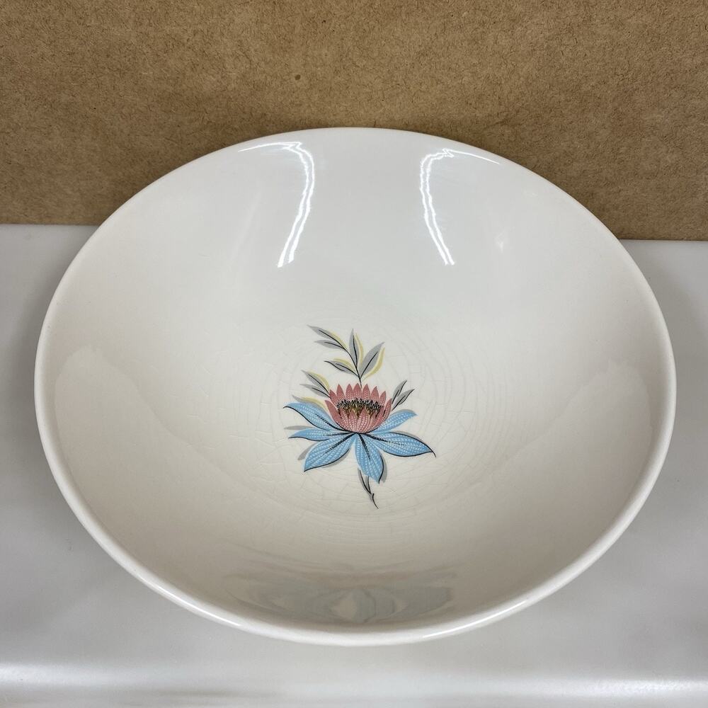 Vintage Steubenville Pottery Fairlane Round Vegetable Serving Bowl 9”